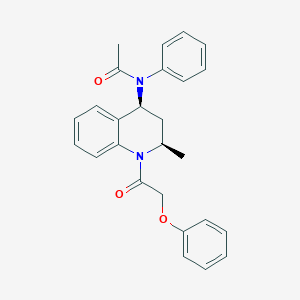 molecular formula C26H26N2O3 B15152823 N-[(2R,4S)-2-methyl-1-(2-phenoxyacetyl)-3,4-dihydro-2H-quinolin-4-yl]-N-phenylacetamide 