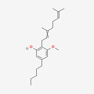 2-(3,7-Dimethylocta-2,6-dien-1-YL)-3-methoxy-5-pentylphenol