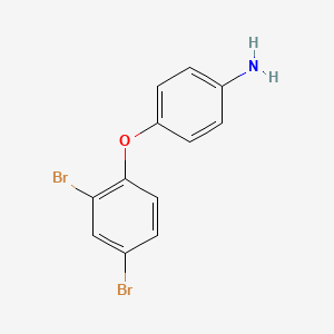 molecular formula C12H9Br2NO B15153022 4-(2,4-Dibromophenoxy)aniline 