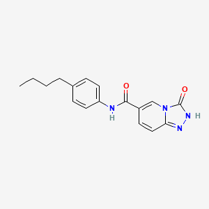 molecular formula C17H18N4O2 B15153071 N-(4-butylphenyl)-3-oxo-2,3-dihydro[1,2,4]triazolo[4,3-a]pyridine-6-carboxamide 