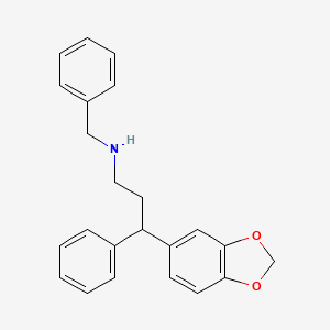 molecular formula C23H23NO2 B15153087 3-(1,3-benzodioxol-5-yl)-N-benzyl-3-phenylpropan-1-amine 
