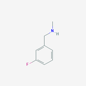 molecular formula C8H10FN B151531 1-(3-fluorophenyl)-N-methylmethanamine CAS No. 90389-84-7