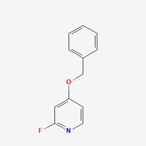 molecular formula C12H10FNO B1515317 4-(Benzyloxy)-2-fluoropyridine CAS No. 1253792-64-1