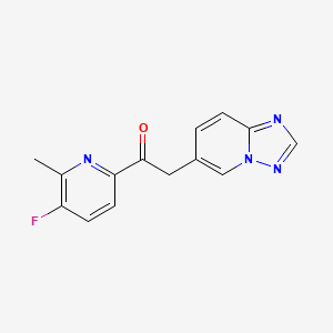 2-([1,2,4]Triazolo[1,5-a]pyridin-6-yl)-1-(5-fluoro-6-methylpyridin-2-yl)ethanone