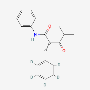 4-Methyl-3-oxo-2-[(2,3,4,5,6-pentadeuteriophenyl)methylidene]-N-phenylpentanamide