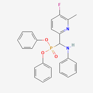 Diphenyl ((5-fluoro-6-methylpyridin-2-yl)(phenylamino)methyl)phosphonate