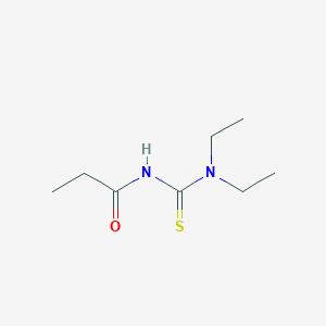 molecular formula C8H16N2OS B151533 N-(diethylcarbamothioyl)propanamide CAS No. 132650-47-6
