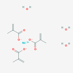 molecular formula C12H21NdO9 B1515333 Neodymium methacrylate, trihydrate 