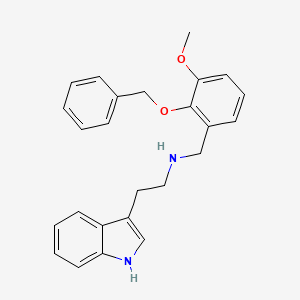 molecular formula C25H26N2O2 B15153331 N-[2-(benzyloxy)-3-methoxybenzyl]-2-(1H-indol-3-yl)ethanamine 