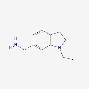molecular formula C11H16N2 B1515341 (1-Ethylindolin-6-yl)methanamine 