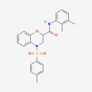 molecular formula C24H24N2O4S B15153517 N-(2,3-dimethylphenyl)-4-[(4-methylphenyl)sulfonyl]-3,4-dihydro-2H-1,4-benzoxazine-2-carboxamide 