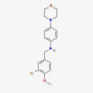 molecular formula C18H21BrN2O2 B15153534 N-(3-bromo-4-methoxybenzyl)-4-(morpholin-4-yl)aniline 