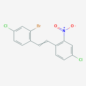 (E)-2-bromo-4-chloro-1-(4-chloro-2-nitrostyryl)benzene