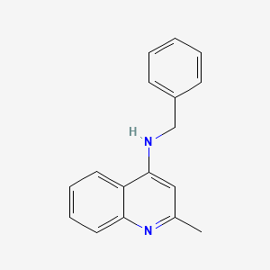 molecular formula C17H16N2 B15153759 N-benzyl-2-methylquinolin-4-amine 