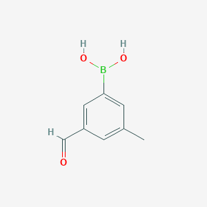 molecular formula C8H9BO3 B151539 (3-Formyl-5-methylphenyl)boronic acid CAS No. 870777-33-6