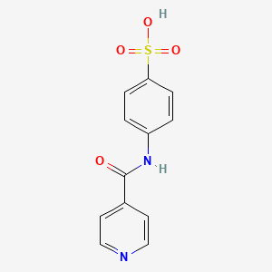 molecular formula C12H10N2O4S B15153920 4-[(Pyridin-4-ylcarbonyl)amino]benzenesulfonic acid 