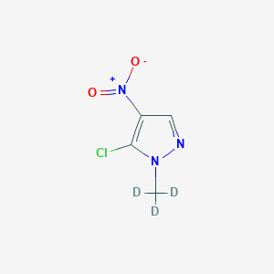 molecular formula C4H4ClN3O2 B1515395 5-Chloro-1-(methyl-D3)-4-nitro-1H-pyrazole CAS No. 1428577-87-0