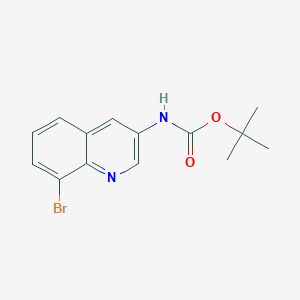 molecular formula C14H15BrN2O2 B1515400 Tert-butyl 8-bromoquinolin-3-ylcarbamate CAS No. 347146-17-2