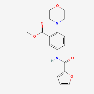 molecular formula C17H18N2O5 B15154148 Methyl 5-[(2-furylcarbonyl)amino]-2-morpholinobenzoate 