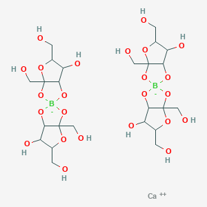 molecular formula C24H40B2CaO24 B1515418 calcium;5,5',7,7'-tetrakis(hydroxymethyl)-3,3'-spirobi[2,4,6-trioxa-3-boranuidabicyclo[3.3.0]octane]-8,8'-diol CAS No. 250141-42-5