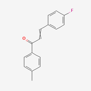 molecular formula C16H13FO B15154187 (2E)-3-(4-fluorophenyl)-1-(4-methylphenyl)prop-2-en-1-one CAS No. 98991-33-4
