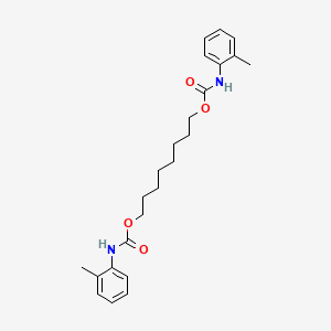 molecular formula C24H32N2O4 B15154232 Octane-1,8-diyl bis[(2-methylphenyl)carbamate] 