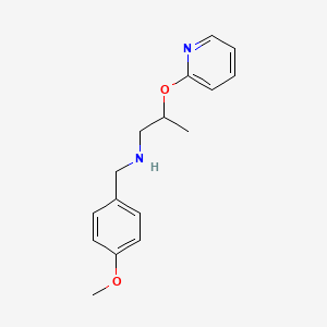 molecular formula C16H20N2O2 B15154289 N-(4-methoxybenzyl)-2-(pyridin-2-yloxy)propan-1-amine 