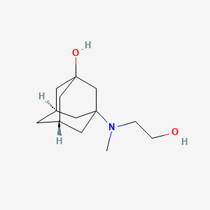 molecular formula C13H23NO2 B15154424 (5R,7S)-3-[(2-hydroxyethyl)(methyl)amino]tricyclo[3.3.1.1~3,7~]decan-1-ol 