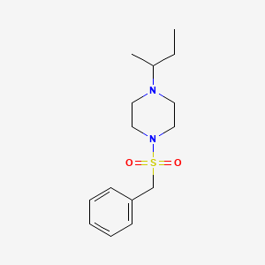 molecular formula C15H24N2O2S B15154436 1-(Benzylsulfonyl)-4-(butan-2-yl)piperazine 