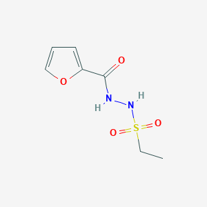 molecular formula C7H10N2O4S B15154469 N'-(ethylsulfonyl)furan-2-carbohydrazide 