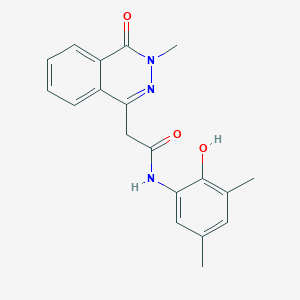 molecular formula C19H19N3O3 B15154656 N-(2-hydroxy-3,5-dimethylphenyl)-2-(3-methyl-4-oxophthalazin-1-yl)acetamide 