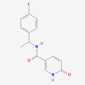 molecular formula C14H13FN2O2 B15154684 N-[1-(4-fluorophenyl)ethyl]-6-oxo-1,6-dihydropyridine-3-carboxamide 