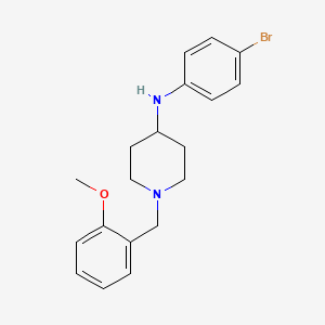 molecular formula C19H23BrN2O B15154704 N-(4-bromophenyl)-1-[(2-methoxyphenyl)methyl]piperidin-4-amine 