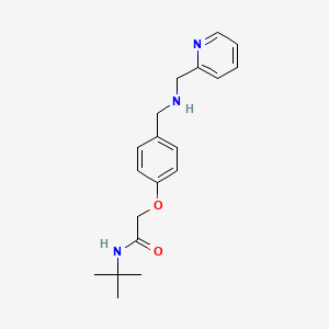 molecular formula C19H25N3O2 B15154739 N-tert-butyl-2-(4-{[(pyridin-2-ylmethyl)amino]methyl}phenoxy)acetamide 