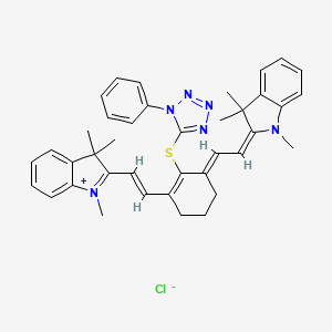 B1515493 2-[2-[3-[2-(1,3-Dihydro-1,3,3-trimethyl-2h-indol-2-ylidene)ethylidene]-2-[(1-phenyl-1h-tetrazol-5-yl)thio]-1-cyclohexen-1-yl]ethenyl]-1,3,3-trimethyl-3h-indolium chloride CAS No. 440102-72-7