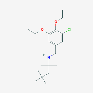 molecular formula C19H32ClNO2 B15154960 N-(3-chloro-4,5-diethoxybenzyl)-2,4,4-trimethylpentan-2-amine 