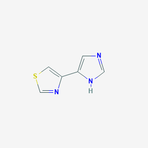 molecular formula C6H5N3S B1515500 4-(1H-imidazol-5-yl)thiazole 
