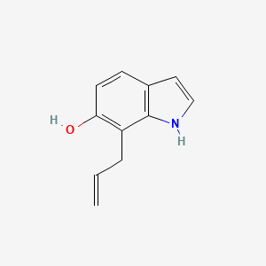 molecular formula C11H11NO B1515513 1H-Indol-6-ol, 7-(2-propen-1-yl)- 
