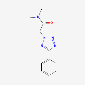 molecular formula C11H13N5O B15155193 N,N-dimethyl-2-(5-phenyl-2H-tetrazol-2-yl)acetamide 