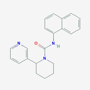 molecular formula C21H21N3O B15155344 N-(naphthalen-1-yl)-2-(pyridin-3-yl)piperidine-1-carboxamide 