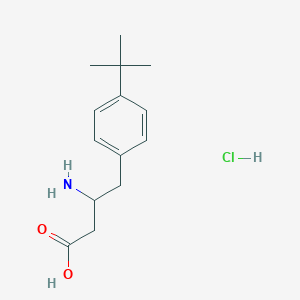 molecular formula C14H22ClNO2 B15155364 3-Amino-4-(4-tert-butylphenyl)butanoic acid hydrochloride 