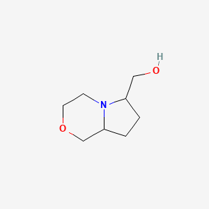 molecular formula C8H15NO2 B15155370 hexahydro-1H-pyrrolo[2,1-c][1,4]oxazin-6-ylmethanol 