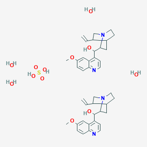molecular formula C40H58N4O12S B15155394 Bis((-)-quinine) sulfuric acid tetrahydrate 