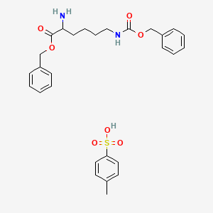 molecular formula C28H34N2O7S B15155437 Benzyl 2-amino-6-{[(benzyloxy)carbonyl]amino}hexanoate; para-toluene sulfonate 