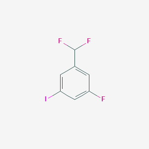 molecular formula C7H4F3I B15155454 3-Fluoro-5-iodobenzodifluoride 