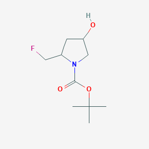 molecular formula C10H18FNO3 B15155515 tert-Butyl 2-(fluoromethyl)-4-hydroxypyrrolidine-1-carboxylate 