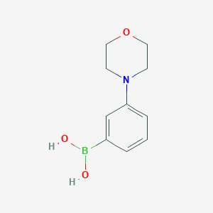 molecular formula C10H14BNO3 B151556 3-(吗啉代)苯硼酸 CAS No. 863377-22-4