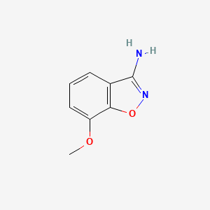 molecular formula C8H8N2O2 B1515562 7-Methoxybenzo[d]isoxazol-3-amine 