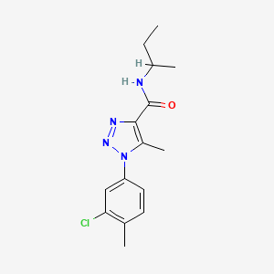 molecular formula C15H19ClN4O B15155673 N-(butan-2-yl)-1-(3-chloro-4-methylphenyl)-5-methyl-1H-1,2,3-triazole-4-carboxamide 