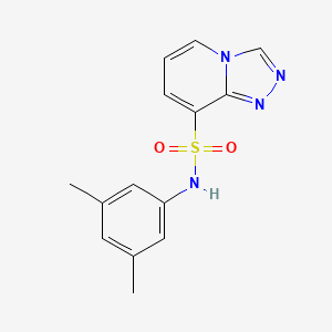 molecular formula C14H14N4O2S B15155734 N-(3,5-dimethylphenyl)[1,2,4]triazolo[4,3-a]pyridine-8-sulfonamide CAS No. 1291486-70-8